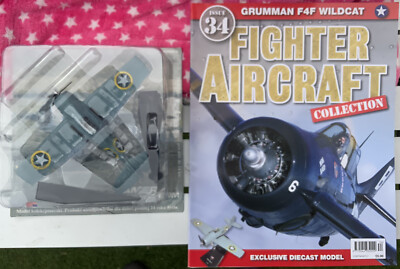 Amercom Fighter Aircraft Issue #34 Grumman F4F Wildcat Diecast