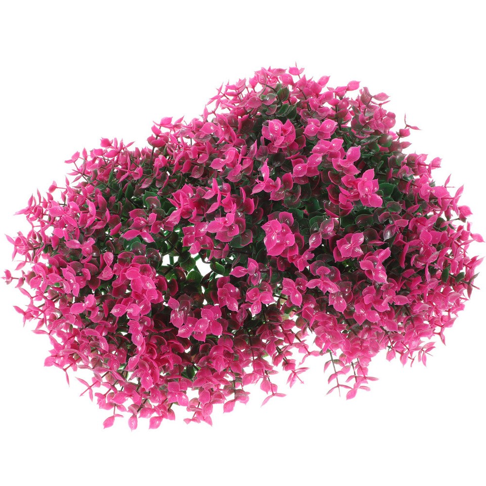 Mall Hanging Pendant Rose Grass Plant Ball Decor Fake Greenery Spheres