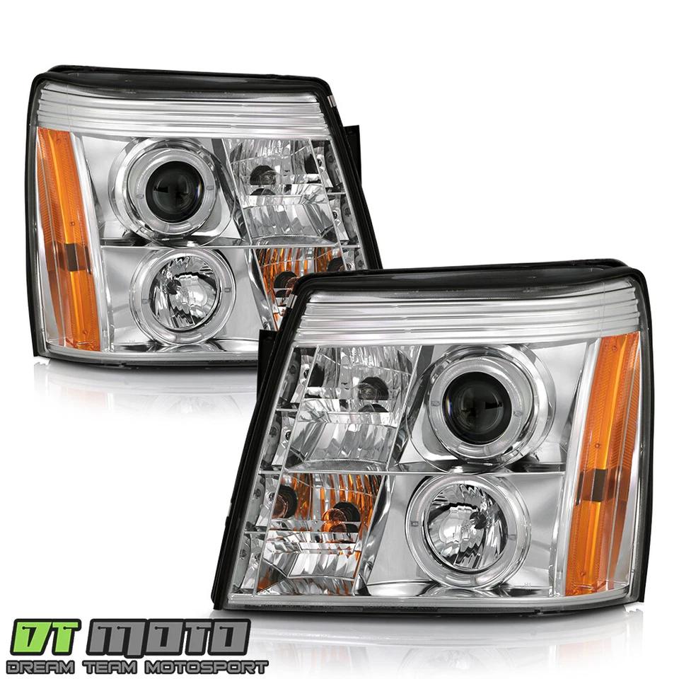 Faros proyectores LED halo 2003-2006 Cadillac Escalade [tipo HID] Foto 2 de 4