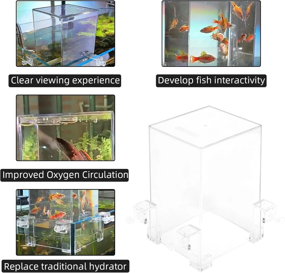 Acrylic Fish Tower Aerial Extender Fish Tank For Ecological Landscaping Viewing - image 3 of 4