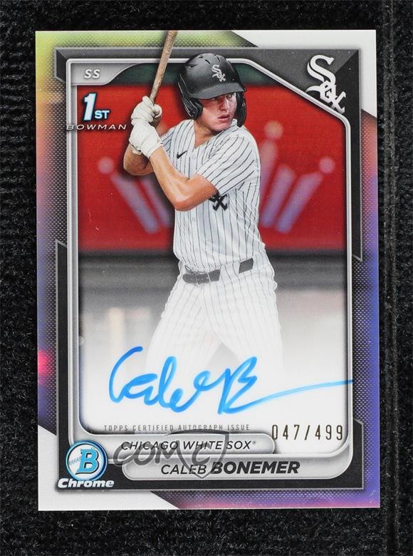 2024 Bowman Draft Chrome Prospect Refractor /499 Caleb Bonemer #CPA-CBO Auto u5x