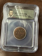 1836 Dutch East Indies Copper Cent Certified Genuine In ICG W/ Mint Error