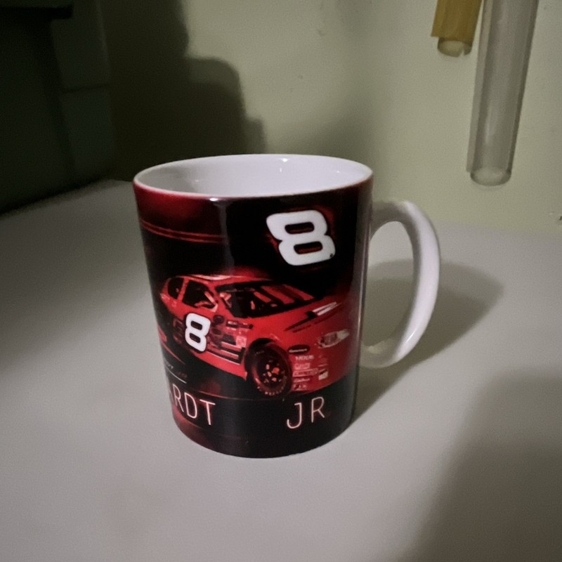 Dale Earnhardt Jr #8 NASCAR Auto Racing Coffee Mug Black Red White