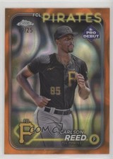 2024 Topps Pro Debut Chrome Orange Lava Refractor 19/25 Carlson Reed 1f5h