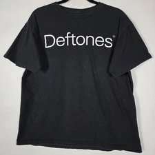 Detones Ohms Music Mens Large Short Sleeve Black Graphic T Shirt