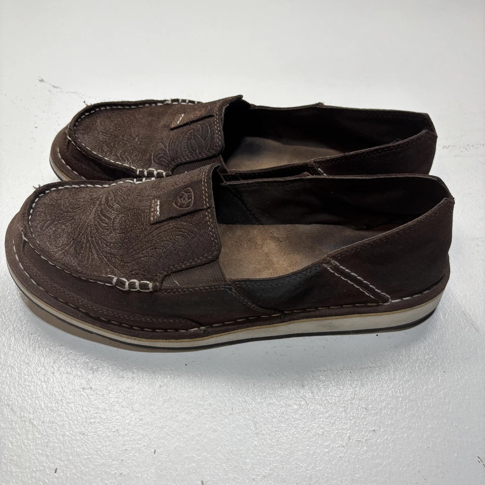 Ariat Shoes Womens Size 10 Brown Leather Cruiser Slip On Loafers Casual Comfort - Image 4 of 4