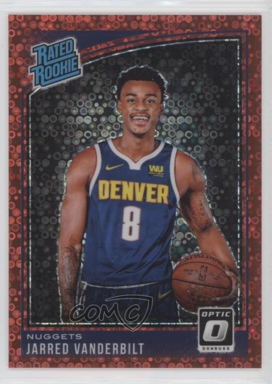 2018 Panini Donruss Optic Fast Break Red Prizm 17/85 Jarred Vanderbilt #151 06rs