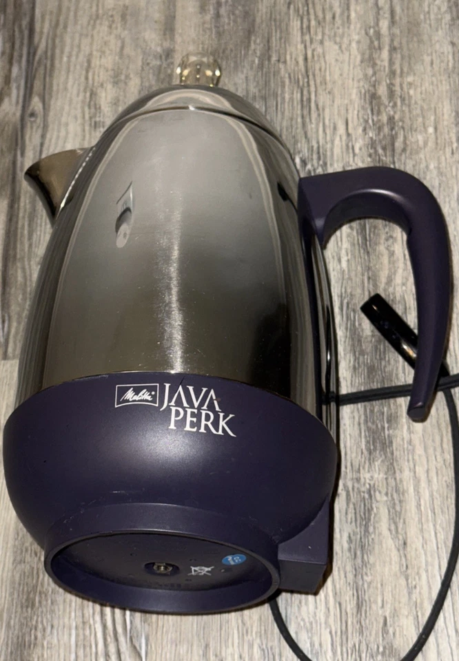 MELITTA JAVA PERK MODELO MEP-10 CAFÉ ELÉCTRICO PERCOLADOR 10 TAZAS ¡PROBADO! FUNCIONA Foto 2 de 4