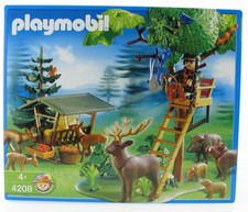 PLAYMOBIL 4208 Förster Jäger Waldtiere Hochsitz Neu OVP MISB Baum Wildschwein
