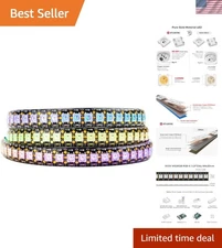 3.3FT  Waterproof 144LED RGB Strip - Flexible & Cuttable for Custom Designs