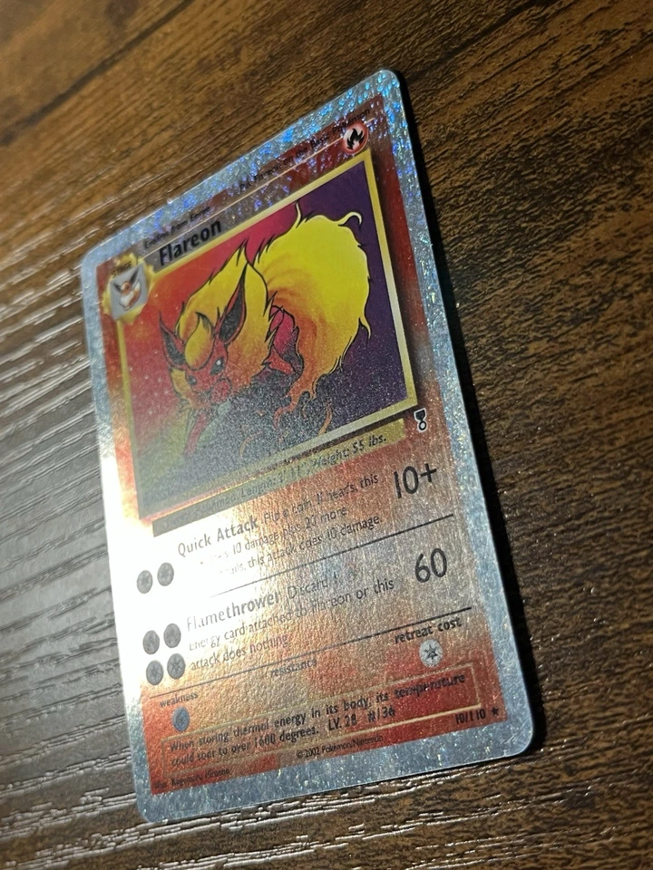 Flareon 10/110 Legendary Collection Reverse Holo Pokemon Card - Image 2 of 3