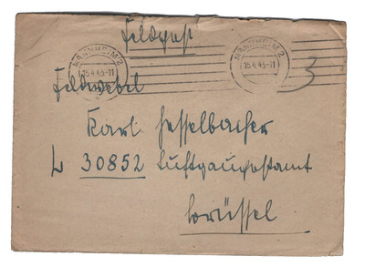 Feldpost 1943 Kampfgeschwader 27 im Fliegerhorst Braunschweig-Wiggum 4 Gruppe