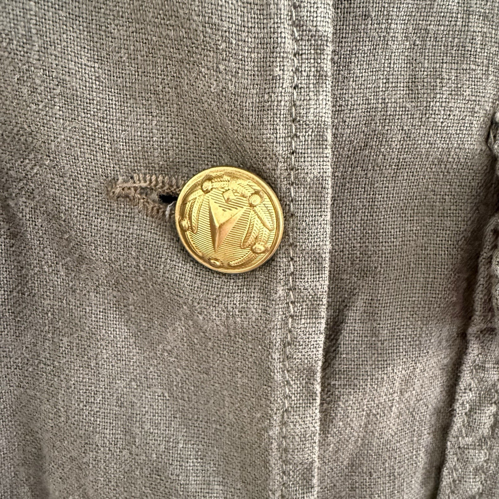 L'agence Button Down Utility Belted Jacket Size S… - image 3