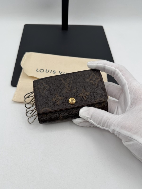 Louis Vuitton Monogram Compact leather Key Organizer Mens Wallet