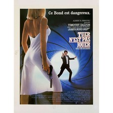 THE LIVING DAYLIGHTS Original Herald  - 9x12 in. - 1987 - John Glen, Timothy Dal
