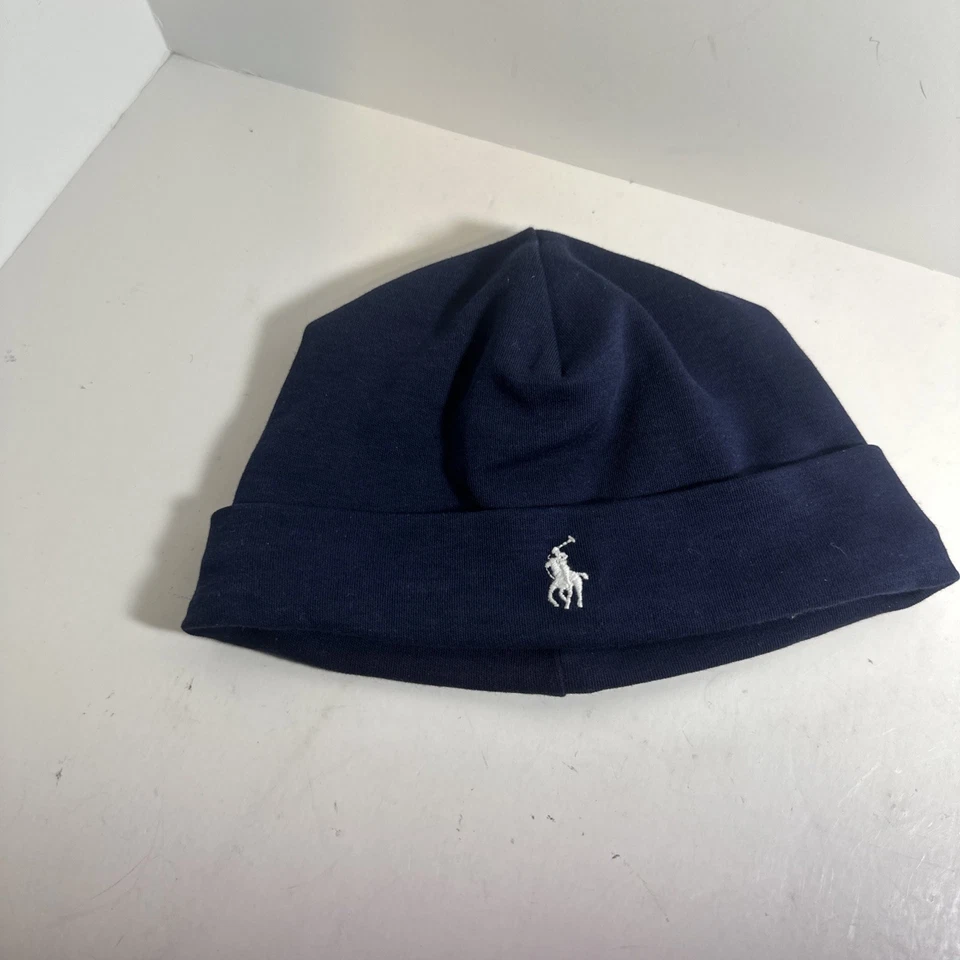 Sombrero de algodón Ralph Lauren bebé niño talla única 0-6 meses blanco azul Foto 2 de 4