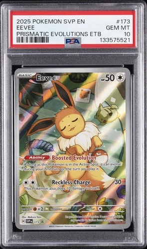 2025 POKEMON SVP EN-SV BLACK STAR PROMO #173 EEVEE PSA 10