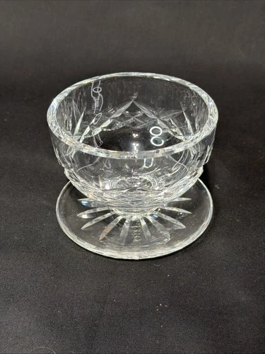Waterford Crystal Lismore Footed Dessert Bowl 3.25” x 4 1/8” Vintage Ireland