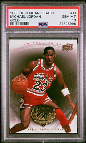 2009 UD Upper Deck Jordan Legacy Gold Michael Jordan #11 PSA 10