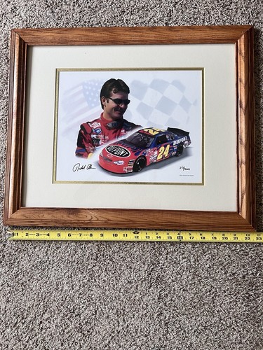 Jeff Gordon Signed Picture Framed 237 of 2001
