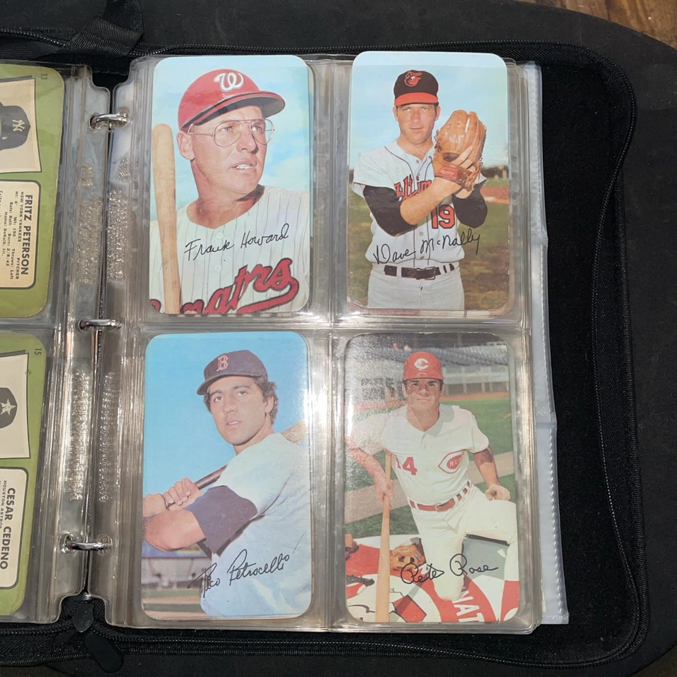 1971 Topps Super CONJUNTO DE COMPETIÇÃO QUASE PERFEITO 63 de 63 Banco Aaron Clemente Reggie Rose Mays - Imagem 4 de 4