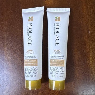 2 x BIOLAGE Professionals Bond Therapy Intensive Treatment Coconut Oil 1 fl oz