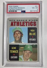 1970 Topps - 1970 Rookie Stars Vida Blue, Gene Tenace #21 (RC)  PSA 4 