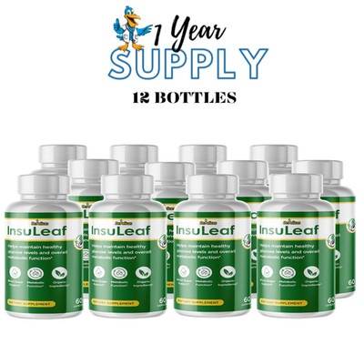 InsuLeaf- Blood Support- 12 Bottles- 720 Capsules