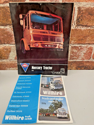 AEC Mercury Sattelzugmaschine Prospekt, LKW Mietprospekt, AEC Datenblatt