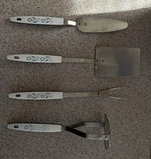 Vintage Blue Cornflower 4 Piece Set Gently Used Made In USA