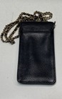 Kate Spade Black Pebbled Leather North South Phone Crossbody Bag Gold Chain — photo 2