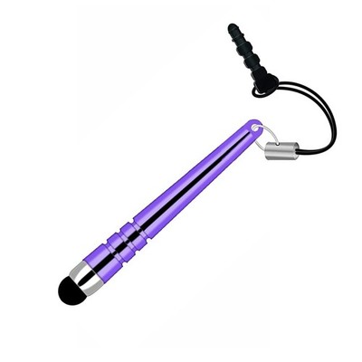 Purple Stylus Touch Pen Aluminum Compact for Smart Phones