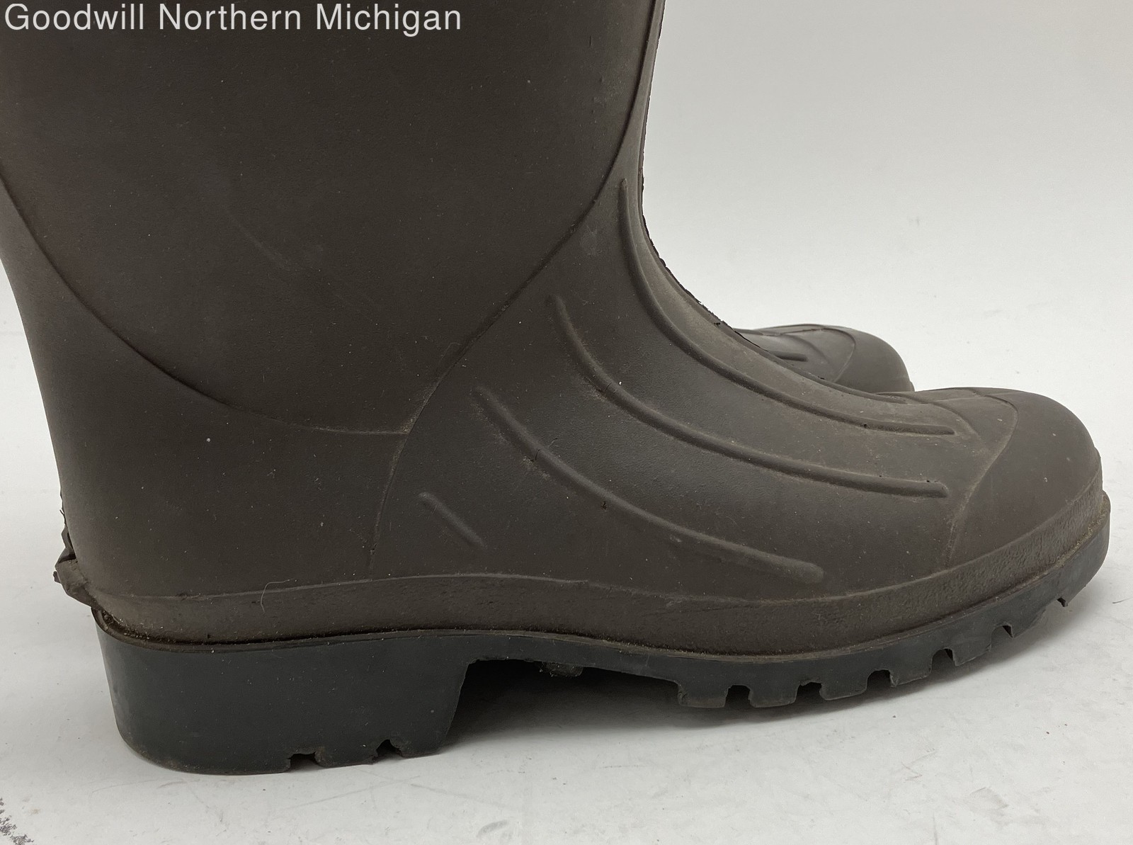 Northerner Brown Solid Rain Boot Boot Men 10 - image 4