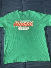 Men's University of Hawaii Rainbow Warriors Athletics Shirt Size XL Green