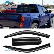 Fits 04-12 Chevy Colorado GMC Canyon Crew Cab Window Visors Rain Sun Guard