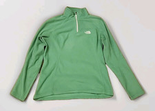 The North Face Green 1/4 Zip Pullover Fleece Jacket Womens Size Small S R3