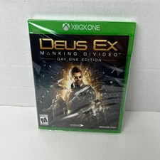 Deus Ex Mankind Divided Day One Edition Xbox One Video Game New Sealed