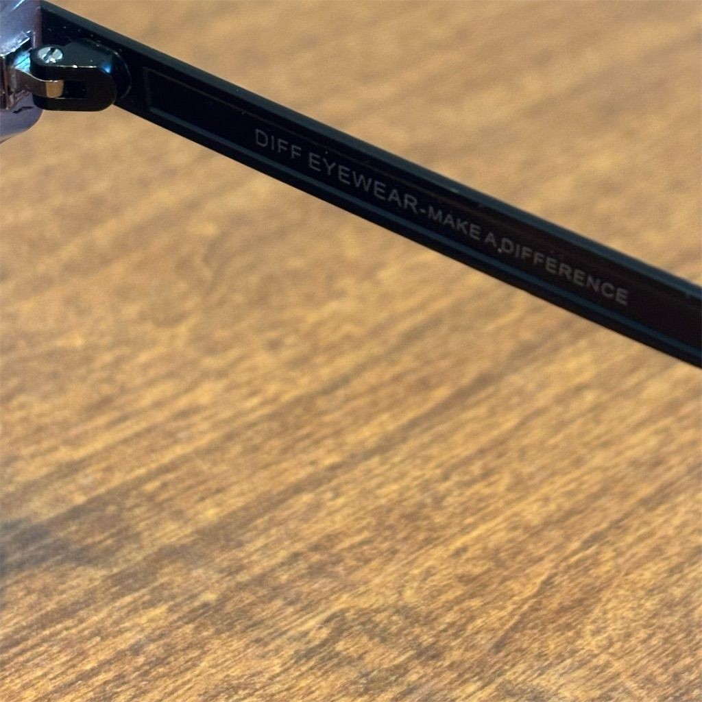 DIFF Hailey Square Sunglasses Tortoise Frame Purp… - image 2