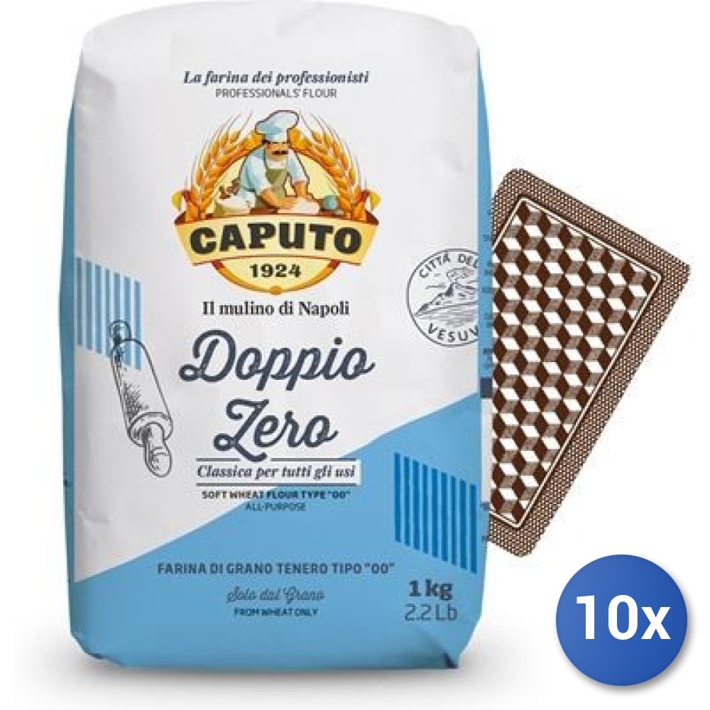 Caputo Farina 00 Classica Doppio Zero Flour 1 Kg 10x Multipack