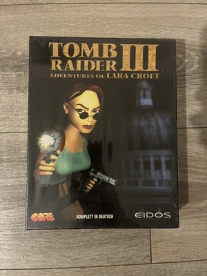 Tomb Raider 3/III Big Box versiegelt/1998/PC+Lösungsbuch 