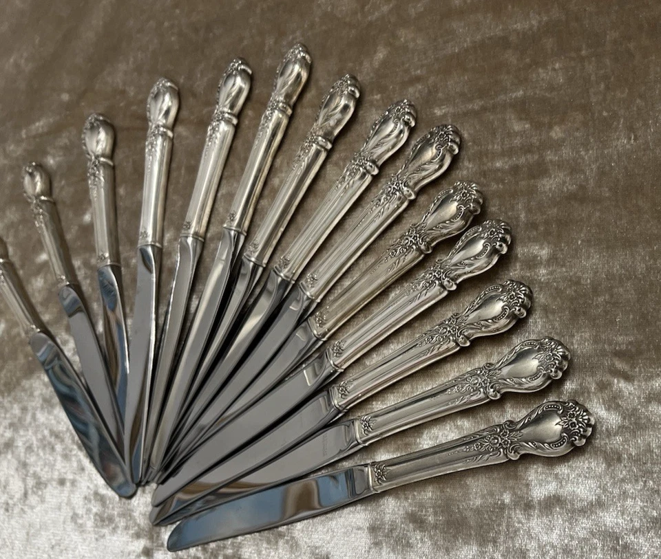 Juego de cuchillos para carne Brocade by International de plata esterlina 16 piezas cubiertos 925 Foto 4 de 4