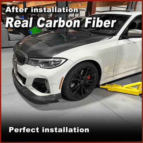 Carbon Frontlippe Frontspoiler Frontansatz Passt für BMW 3er G20 M340i M Paket - Picture 4 of 12