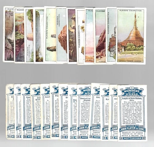 CIGARETTE CARDS. John Player Tobacco. Wonders of The World.. (Set of 25).(1913).