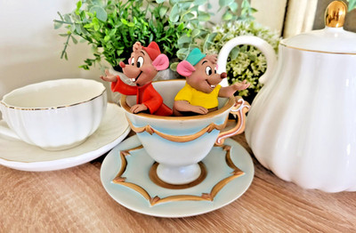 Disney Jaq und Gus Schmuckschale Disney Store exklusive Aschenputtel Figur