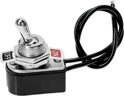 Heavy Duty Toggle Switch, 6A/125V 3A/250V SPST 2 Pin ON/Off Rocker Switch with 5