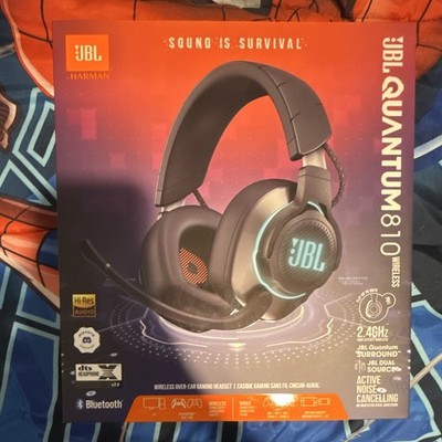 JBL Quantum 810 Wireless Gaming Headset ANC Boom Mic Bluetooth/USB-C Black