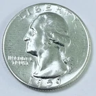 1959 P Washington Quarter 90% Silver UNCIRCULATED COIN FROM SET  FREE SHIP #7534