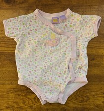 Vintage Disney Winnie the Pooh Floral Bodysuit Flower One Piece 3-6 Months