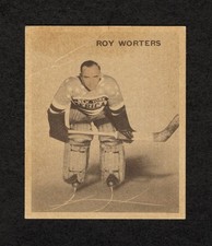 1933 World Wide Ice Kings #11 Roy Worters HOF RC Sharp Corners Centered Creased