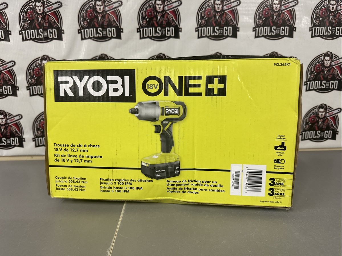 Battery Ryobi 18v One+ Impact Wrench Starter Kit Power Tool Ryobi